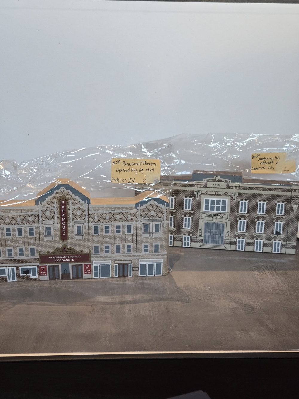 Cat's Meow Village Collectibles lot of 2 Anderson High School, Paramount Theater